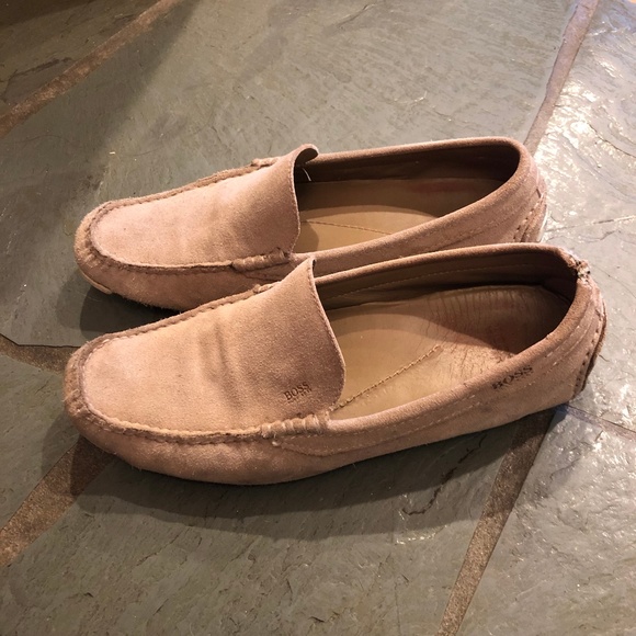 Hugo Boss Suede Loafer Shoes - Picture 1 of 6